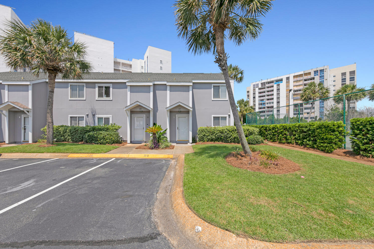 CLOSE TO THE BEACH!!! Just a short stroll to the sugar white sands of the PRIVATE beach at South Bay. There is a Gulf view from the patio. This newly renovated beach condo is fully furnished and rental ready. South Bay is located centrally to all that Destin has to offer. South Bay has a fishing lake, two swimming pools(with kiddie pools), two tennis courts w/pickle ball. Pet friendly and gated community.