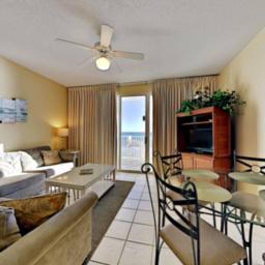 In Gulf Dunes, home to the ultimate luxury coastal lifestyle - you'll find this fabulous 1 bedroom + bunks, 1.5 bath condominium! This prime top floor condo conveys w/ DEEDED COVERED PARKING, fully furnished and rental equipped already on a rental program. This condo has amazing views from its top floor, 7th story elevation. Spacious and well equipped with stainless steel appliances, granite counter tops, this condo offers a spacious master suite with king bed, hallway bunks, living room with sofa sleeper, and a balcony with bar height furniture for the best views! Gulf Dunes is finishing a large exterior project this month and the entire building is freshly painted in a bright new coastal color scheme plus new lighting! Gulf Dunes Resort boasts 425' of Gulf front,