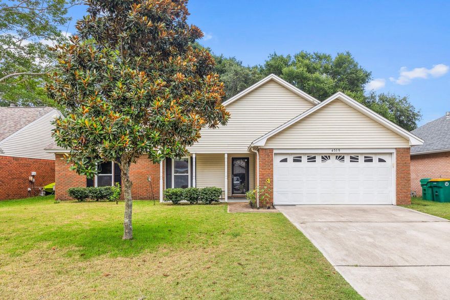 Welcome to this charming 4 bedroom, 3 bathroom home located in the desirable Bluewater Bay neighborhood. This spacious house features a fenced back yard, perfect for outdoor entertaining or letting your furry friends roam freely. The kitchen is a chef's dream with plenty of counter space and storage. The master bathroom boasts a double vanity, ideal for getting ready in the mornings. With a convenient location near schools and military bases, this home is perfect for those looking for a comfortable and practical living space. The walk-in closet in the master bedroom provides ample storage for all your belongings. Don't miss out on the opportunity to make this house your new home!