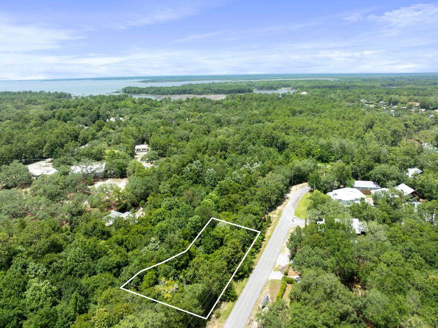 Located in the heart of Point Washington - one of the most desirable areas in Santa Rosa Beach this homesite offers the perfect blend of tranquility and accessibility. Nestled on a quiet street near the bay, the property is just a short walk or bike ride to Eden Gardens State Park. Head south on Highway 395 and you'll find yourself in the heart of Seagrove and the stunning beaches of South Walton within minutes. Enjoy peaceful surroundings while staying close to the vibrant lifestyle and amenities of 30A. This lot comes with house plans and layout that have been approved by FL DEP and COE. Outline in photos is not exact and only meant to be a general guide as to the location of property lines. Please do not walk on the neighboring lots as they are owned by homeowners.