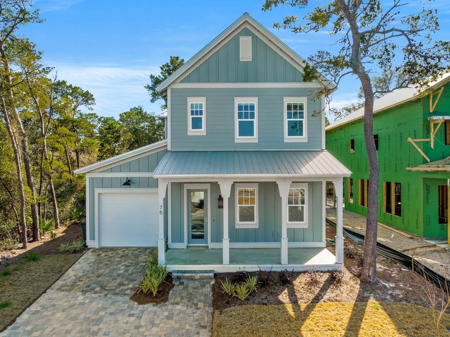 Beautiful 4Bd/3.5Ba home only 1 mile from the beach. This home has custom home features such as; high ceilings, granite counters, modern fixtures, screened in porch, LVP flooring and an upstairs bonus room that could be used as an office. Fun and short ride on the golf cart (provided) to the community pool and dock.

New pictures coming soon!