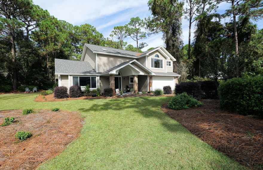 This home will greet you like a WARM HUG!  Welcome to this fantastic updated 4-bedroom, 2.5-bath home with saltwater pool that checks all the boxes. Desirable gated community and situated on a corner lot this property offers both curb appeal and privacy. Step inside to find an open and inviting floor plan featuring a fully renovated kitchen (2023) with sleek Astoria granite countertops, modern cabinetry, and plenty of space for cooking and gathering. Recent upgrades provide peace of mind, including new Roof (2024), HVAC (2023), Water Heater (2023). Check out Features Sheet! The spacious primary suite offers comfort and style, with sitting area while three additional bedrooms give flexibility for family, guests, or a home office. Outdoors, enjoy your own private oasis with a sparkling saltwater pool perfect for relaxing or entertaining. The fenced yard provides room to play and host gatherings. With thoughtful updates throughout, this home is truly move-in ready and waiting for its next owners to enjoy.