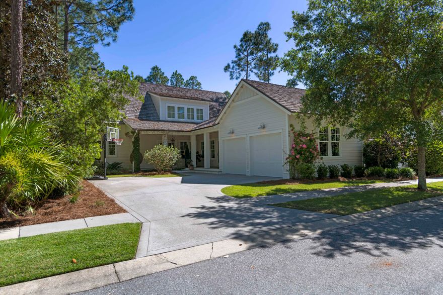 Perfect location in Watersound Origins. Extremely private while also near the golf course, community gym, pool, etc. This four bedroom home + bunk room has a great open floor plan, master on main floor, large laundry room, etc. The backyard is a phenomenal oasis featuring a large screened in back porch, private pool and covered outdoor fireplace. Watersound Origins is one of the premier neighborhoods in South Walton with lots of amenities and a convenient location to 30A, schools, 30Avenue, etc.