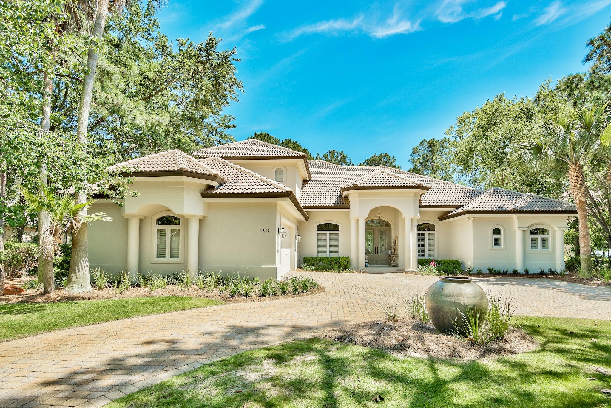 Completely renovated, 4BR plus office, in Sandestin Resort, PLENTY OF ROOM FOR A POOL! The Exclusive neighborhood of Island Green Estates. Like new w/ designer finishes. Wood & limestone floors, 48'' subzero panel fridge, Miele 36' gas cooktop, stainless hood, wall oven/micro combo, apron front sink, quartz countertop, subway tile, new A/C units, landscaping, paver drive, 3 door oversize garage. 1st floor Master suite with sitting area, fireplace, 2 walk-in closets, LUX bath, limestone & glass tiles, granite vanity, jacuzzi & shower. 1 addl. BR, & 2 baths on 1st floor, w/ office. Formal dining & living rooms, breakfast & family room, 20 ft ceiling, fireplace, wet bar, huge laundry w/ built ins. Upstairs 2 bedrooms, full bath, loft sitting area. expansive Lanai overlooking golf course.