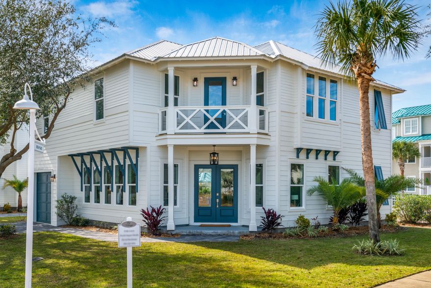 Brand new beautifully designed and finished home by Buchanan Builders. Located in the private, gated community, Village of Blue Mountain Beach, right next to the community pool, fitness center, shuffle board courts and extra golf cart parking. Exterior of home is beautifully landscaped, has ample parking space and a full size garage. The first floor features a master bedroom with large private bath, spacious living area with daybed under the stairs, gourmet kitchen and dining area. The kitchen is equipped with a large island, quartz countertops, top of the line appliances, contemporary light fixtures, pantry and lots of windows for natural light. The second floor has an additional living room with built in bar and wine refrigerator, a second master bedroom and two additional (See more..)