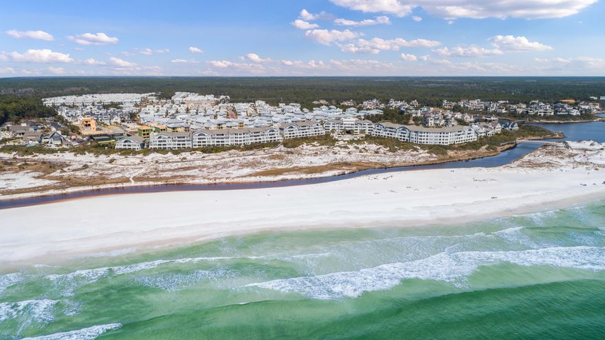 Awesome opportunity for a Gulf Side Condo, easy walk to beach , pool and amenities without elevators or stairs In 2017 condo was updated with newly finished wood floors, interior paint, furniture, lighting and more! Fully Furnsihed  and gourmet eqiped, just need to bring your clothes and toothbrush!!!This Crossings condo is a rare one story plan located only steps from the beach access. The corner location offers additional privacy. The open living, kitchen and dining areas are spacious with tons of windows and natural light .. A private porch off the living room has a gate giving easy access to the Gulf. . The master bedroom has gulf views and is large enough for a sitting area and desk. The master bath feels like a spa , with two vanities, a soaking tub and separate shower.