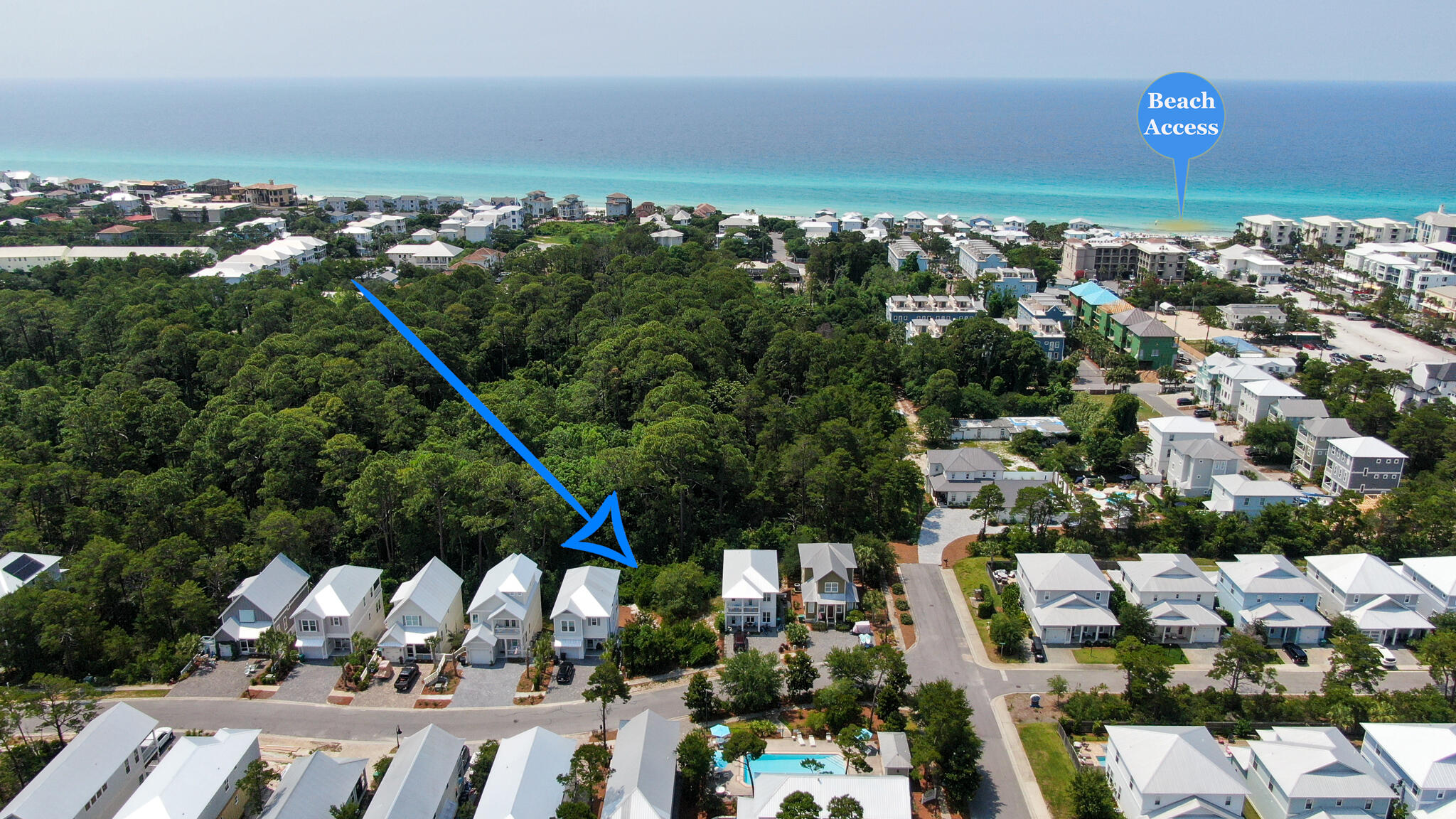 Prime 30A Homesite Near Gulf Place! Build Your Dream or Investment Property! Discover a rare opportunity on the West End of Scenic 30A in the highly desirable Shadow Pines community. This beautiful homesite is ideally located just minutes from Gulf Place, where you'll find boutique shops, dining, art galleries, and live music events. Best of all, the sugar-white sands and emerald waters of the Gulf of Mexico are only a short stroll or bike ride away.This lot offers endless possibilities. Whether you're planning your dream beach house or an income-producing short-term rental investment, you'll love the flexibility. The neighborhood includes access to a community pool, providing the perfect balance of relaxation and coastal charm in a peaceful, tucked-away setting.