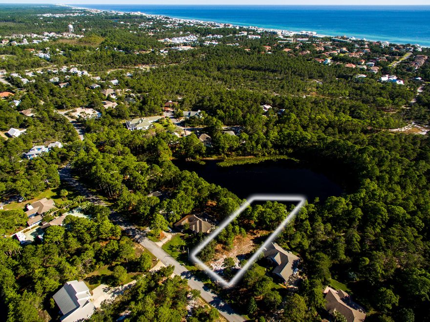 RARE FOX LAKE FRONT LOT In Very Popular Santa Rosa Ridge. This Lot Is One Of The Larger Lots In This Neighborhood. It Is A Must See For A Beautiful Water Front Lot. Santa Rosa Ridge Is A Short Distance To The Beautiful White Sand Beaches Of South Walton. Nice Topography w/ Elevation From 36-39 Ft Over The Northern Portion Of Lot & Beautiful Views Of Fox Lake. For This Lot You Could Build A Florida Dream Home & Be So Close To The Gulf. Gulf Place Shopping & Shunk Gulley Restaurant Is A Short Golf Care Ride Away. There Is A Gulf Front Park Too w/ Parking & Restrooms. Lot Is Partially Cleared With Twisted Oaks And Some Pine Trees Remaining On Eastern Side Of Lot. Call Today For Additional Information. Come Check It Out As Lots Are Selling Quickly In Santa Rosa Beach.