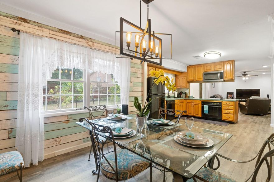 Adorable & Affordable living in Ft. Walton Beach in Colonial Heights! This gorgeous home has a fresh makeover that will be appealing for any family. Fresh paint, crown molding, new flooring, and smooth ceilings to mention a few details!!! This home features a double car garage, plenty of parking and sidewalks in this neighborhood. The landscape has been well maintained for the perfect curb appeal as well. Keyless entry is provided on this home, and bluetooth speaker for music in the master bath, and a bonus of all appliances and washer/dryer can convey! The seller will also leave the curtains and rods for your purchase. If you are interested in this home, please schedule your showing soon!! This wonderful home won't last long!