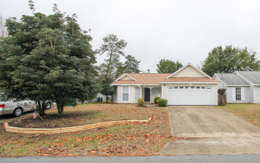 Do not miss this opportunity to own an updated home located in the Blue Pine Village subdivision within Niceville! Home comes complete with New flooring, New paint, and granite countertops.  The backyard comes complete with a covered patio, privacy fencing, and a storage shed. Don't miss out on your next house!