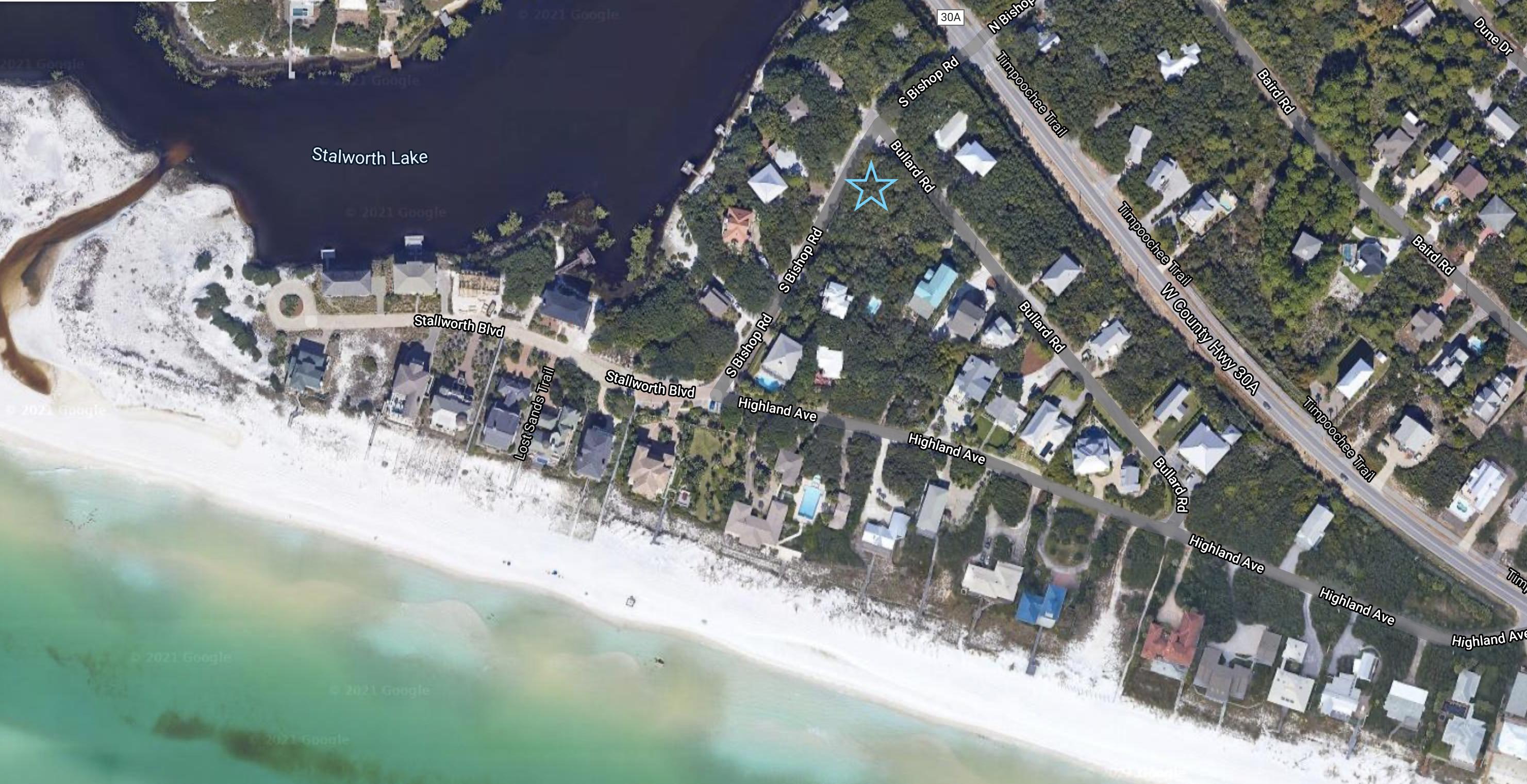 Beautiful Lot in Famous Beach Highlands! This SOUTH of 30A lot has low density beaches and best part, NO overbearing HOAs! Beach Highland has kept it's''Old Florida'' charm with gorgeous Oaks scattered throughout the peaceful neighborhood.Nestled across from Stallworth Lake & the Gulf of Mexico, this lots location is rarely available! Located on Bullard Road, you will have two beach access points around the corner, hidden treasures to those that know about them! This property has plenty of room to build and has been left Florida natural, leaving you the opportunity to perfectly sculpt your dream home with privacy!
