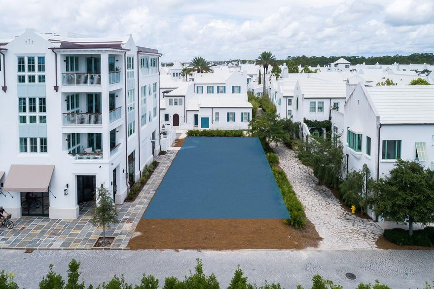 One-of-a-kind property in Alys Beach. This homesite is in the Town Center of Alys Beach and allows for two conditioned stories to be built along with a considerable portion of the 3rd floor.