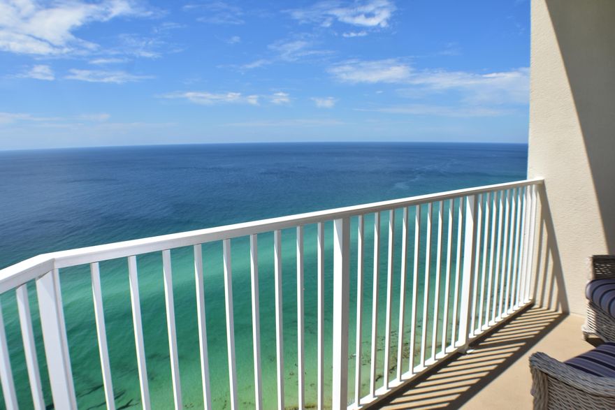 Absolutely stunning views of the Gulf of Mexico from this Tidewater Condo! This beautifully furnished 1BR/2BA condo has a bunk room and a private balcony. Since 2014, the owners have completed many upgrades including new wood flooring in the living area and bedroom, stainless appliances in the kitchen, and a NEST thermostat has been installed. Other features include travertine tile and granite countertops. Immaculate and move-in ready, this unit has been a non-rental so it doesn't have the wear and tear many of them do. Tidewater Beach amenities include two pools, a dedicated beach, fitness center, arcade, multiple high-speed elevators, and a parking garage with an enclosed walkover to the main building. All info is approx. & Buyers must verify if important.