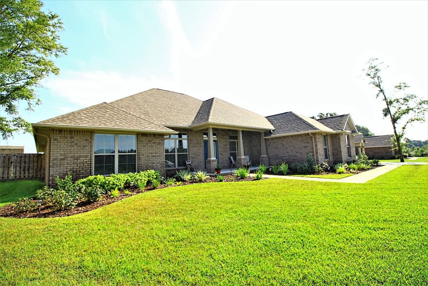 Gorgeous view from the Florida room in this serene subdivision with country feel and no HOA! Only 10 minutes from downtown Crestview. Easy commute via Antioch Road to Duke and Eglin. Seller will provide 1 year home warranty and assist with closing costs for this beautiful, better than new, all-brick home. Great 3 car garage with customized shelving. Tons of upgrades were done to the home, real wood cabinets, granite counter tops in all bathrooms and kitchen, real hardwood floors in the dining room and foyer, gutters are all around the house, custom pantry, shadow box privacy fence around backyard with section lowered to 4 foot high so view is not obscured. Separate tile shower and soaking tub in master bathroom. Easy access from backyard to bathroom via Florida room.