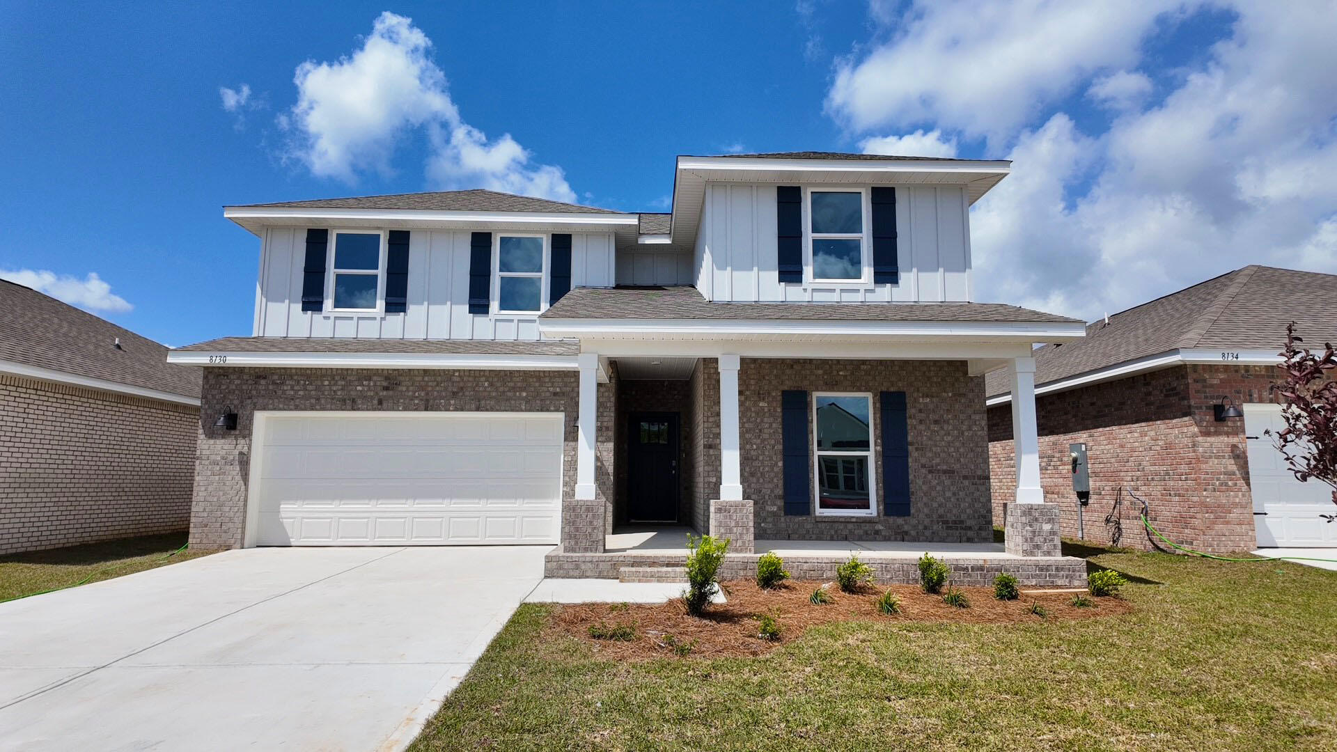 BEAUTIFUL NEW CONSTRUCTION GOING UP NOW. Blackwater Reserve Community offering residents a beautiful Community Pool, Lazy River, Pickle Ball & more. NEW ''OZARK'' floorplan, a well-designed 2 story model with 2 bedrooms ''&'' a living room on ''EACH'' level. Highly desirable open concept. The kitchen, living room & dining area flow together for relaxed living. Open kitchen features: all stainless-steel appliances, pantry, Quartz kitchen countertops, nice island, smooth-top range, built in microwave & quiet dishwasher. The stairway is right off the kitchen for ease of access for both levels. Bedroom 1 offers a spacious walk-in closet, & adjoining bath has a double vanity, large shower, linen and water closet. All 3 baths offer Quartz countertops. Covered back patio, Smart Hm. system & more.