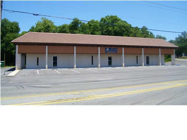 Convenient to Eglin AFB!! This unit is at the right corner end of the building. This has 35ft of street frontage. Currently is laid out with four offices of which one can be used for a reception area; two smaller rooms for possible storage and bathroom area. With a signed three year lease, owner has more flexibility to accommodate remodeling. **Please call office 850-244-2100 x-0 to set up appointment.**