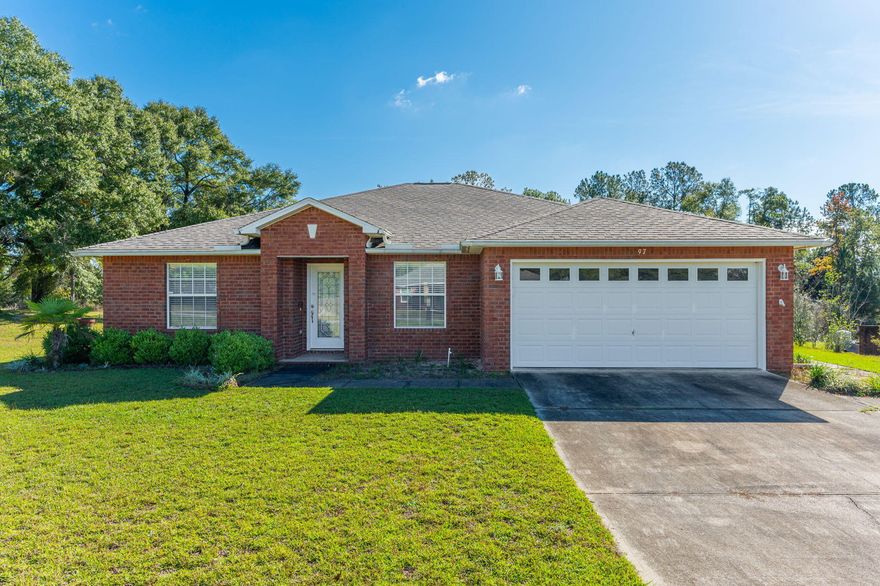 Accepting back up offers.Welcome to this spacious and inviting 3-bedroom, 2-bathroom brick home offering 1,639 sq. ft. of living space. Designed with high ceilings, this home boasts a bright and open atmosphere that's perfect for both relaxation and entertaining. The sturdy brick exterior ensures lasting durability, while the thoughtful layout provides comfort and functionality for families or individuals alike. Installing new roof and HW tankSituated on a generous 0.75-acre lot, this property offers endless possibilities for outdoor living. Enjoy gardening, hosting gatherings, or simply soaking in the serene surroundings. Located in the charming town of DeFuniak Springs, you'll love the combination of peaceful living and easy access to nearby amenities.