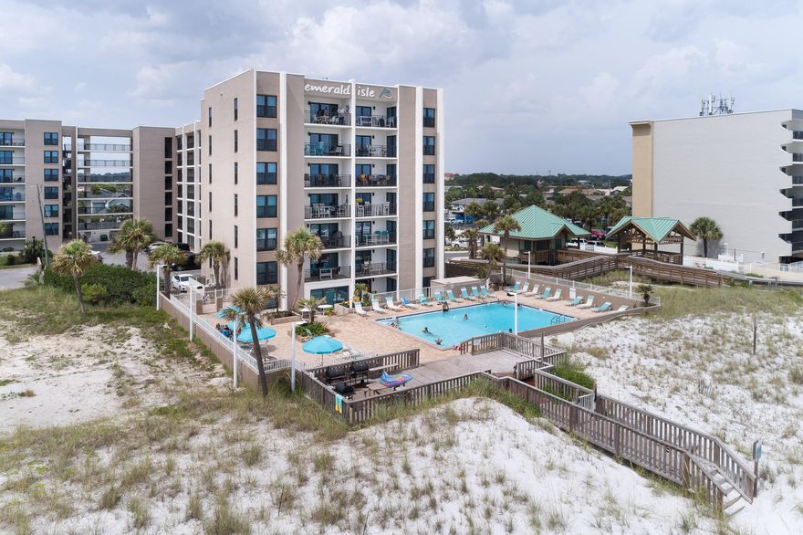 An extraordinary condo on Okaloosa Island, with beautiful views and incredible living space. This beautiful property has a huge amount of living space and boasts not 1 but 2 very large balconies with Gulf and Inter coastal Water Way views. There is plenty of room to spread out and enjoy this property with exceptional decor and high end finishes. Not one place in this condo will disappoint. Exceptional kitchen with beautiful granite counters, stainless steel appliances, 4 large bedrooms that very comfortably sleeps 10 people. 3 gorgeous bath rooms (1 is Jack and Jill style), beautiful upscale furnishings and decor. You won't want to leave this property. Enjoy the pool and tennis court. And of course, enjoy the beach and the Gulf.Unit has a 5 x 6 storage locker located under building C