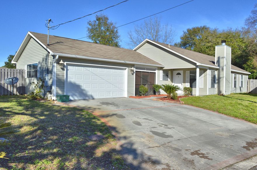 Don't miss this property in the heart of Fort Walton Beach. Conveniently located close to Beal Pkwy, you are a VERY short drive from all of the shopping and fun that Fort Walton Beach has to offer. This property is located on a quiet street with no pass through traffic! Your pets can roam free in your fully fenced back yard and you can sit and enjoy the outdoors in one of two patios or your screened in breezeway! Inside you will find a LARGE, OPEN living area with tile flooring and a fireplace, a light and spacious kitchen, 2 full baths, and a large master bedroom with access to the backyard. This home is 100% CARPET FREE! Why throw your money away in rent when you can own this home for FAR LESS!