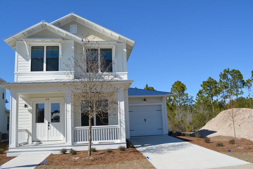Audubon Point is nestled up next to the Point Washington State Forest, less than a mile from Bay Elementary and Eden Gardens State Park, while only being within a 5 minute drive to the Seaside and the Gulf of Mexico. This home features an open floorplan, and standard features that are most other builders upgrades, including; covered porches, 1 car garage, hardwood floors, GE Profile Appliances, Granite throughout, Shaker style cabinets, 10 foot ceilings, 8 foot doors, Crown Molding, Trimmed out Windows & Doors, and the list goes on! A short drive to Publix and the shops of Seaside, and many local golf courses. Note: Pictures may be of similar, but not necessarily of subject property, including exterior and interior colors.