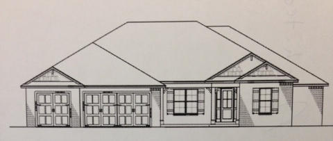 This custom home is being built by a Parade of Home winner. If your customer needs a 4 BR 3BA house in a great neighborhood, this is it! The house will be located between the 11th and 12th hole on Rocky Bayou Country Club. Brick and James Hardy siding on front, side and rear. Granite vanity tops with rectangle under mount china bowls in master and secondary bathrooms. 2 tankless gas water heaters, natural gas plumbed to cook top, water heaters, grill and dryer. Builder is offering a $17,000 allowance to include all countertops per building specs. Stainless Kenmore Elite range, microwave hood combination, dishwasher, and garbage disposal. An early contract insures the customer to pick their own colors and customize other items.