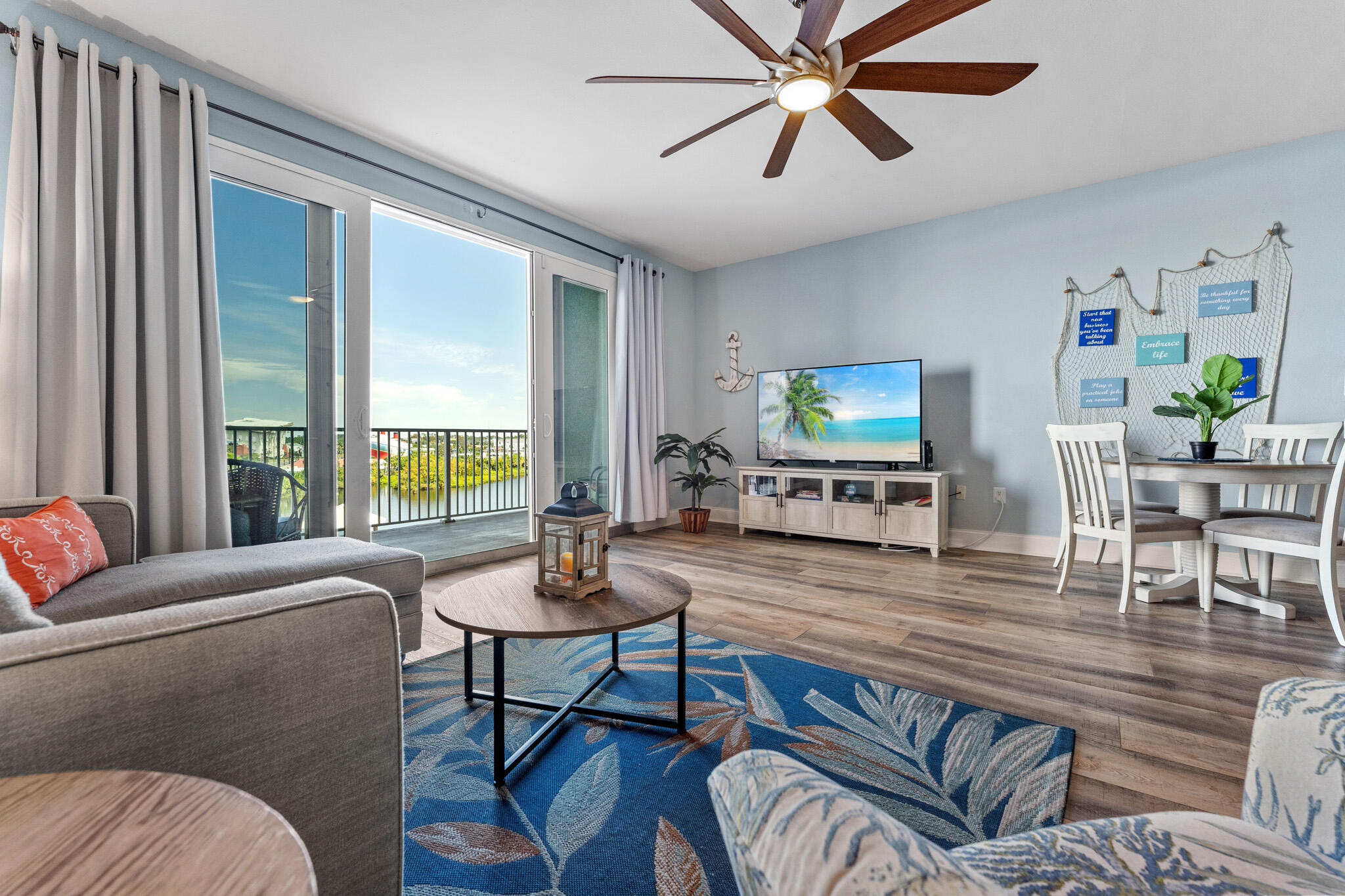 Turn Key, Rental Ready Lakeview Condo At Laketown Wharf Featuring 1BR/2BA + Bunk With Approx. 1047 Sqft. Overlooking Amazing Lake & City Views, Granite Countertops, Fully Applianced Kitchen With Breakfast Bar, Dining Area, Living Room, LVT & Tile Flooring Throughout, Large Oversized Balcony That Overlooks The Lake With Amazing Views Of The Beautiful Fountain Shows At Laketown Wharf! LTW Has Amenities Galore With 5 Swimming Pools, Putting Green, 2-Story Fitness Center, Convention Center & Commercial Space. Call Today To See For Yourself All That This Condo & Property Have To Offer!
