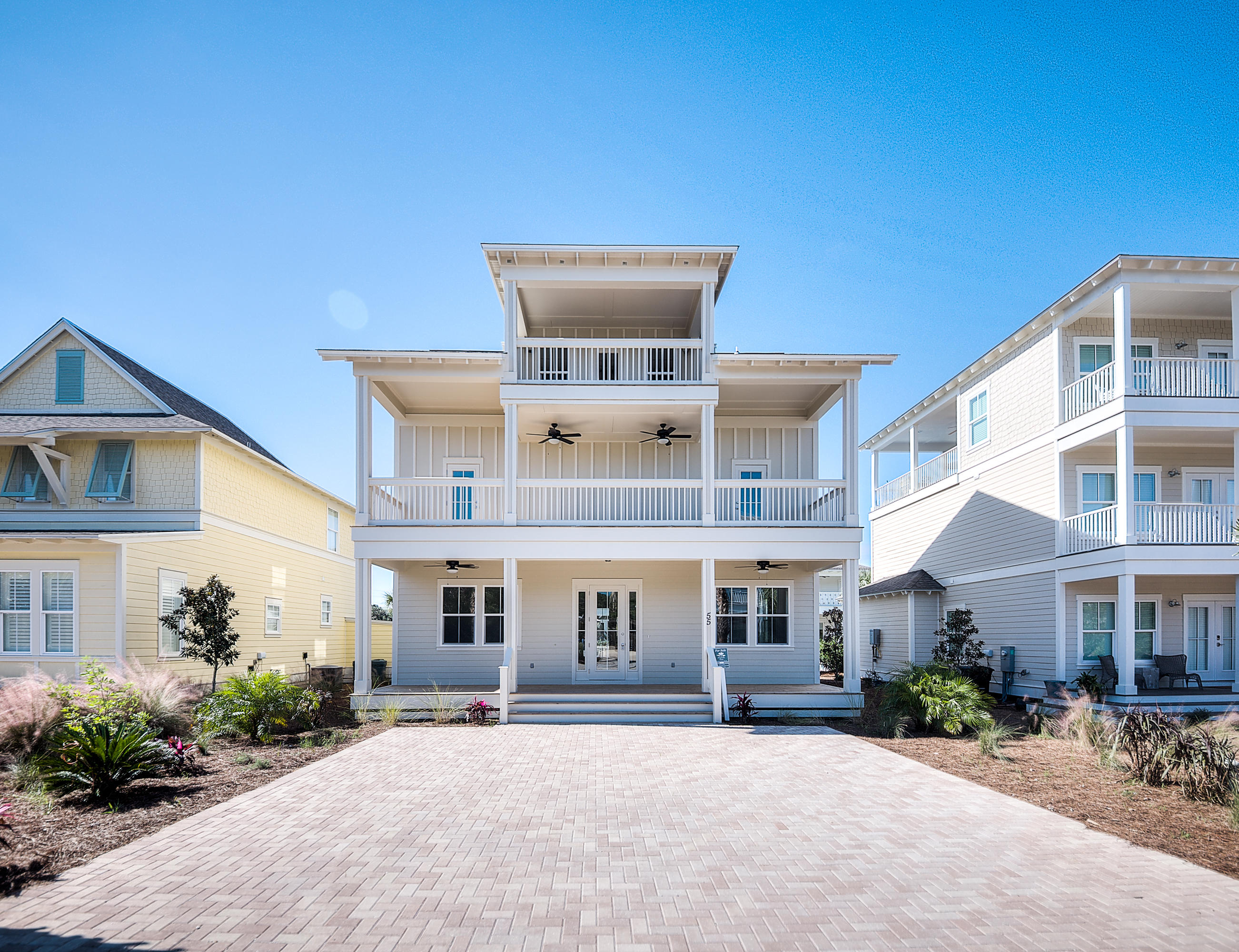 Home is move in ready!! Come see it today. Experience the best of gulfside living in a brand new, custom built home in Magnolia Dune located in the heart of Seagrove Beach - just a short stroll from two beach accesses! With 4BR/4.5 BA and three stories, there is plenty of room for family and friends. The third floor has a private bedroom, it own private bathroom, a large balcony with gorgeous views! This home has great rental potential for any investors. Magnolia Dune is a cozy, new community of charming cottage-style homes with a neighborhood pool and just a short walk from two beach accesses and many restaurants and shops in Seagrove Beach. Seagrove is centrally located to the popular communities of WaterColor, Seaside, Alys Beach and Rosemary Beach.