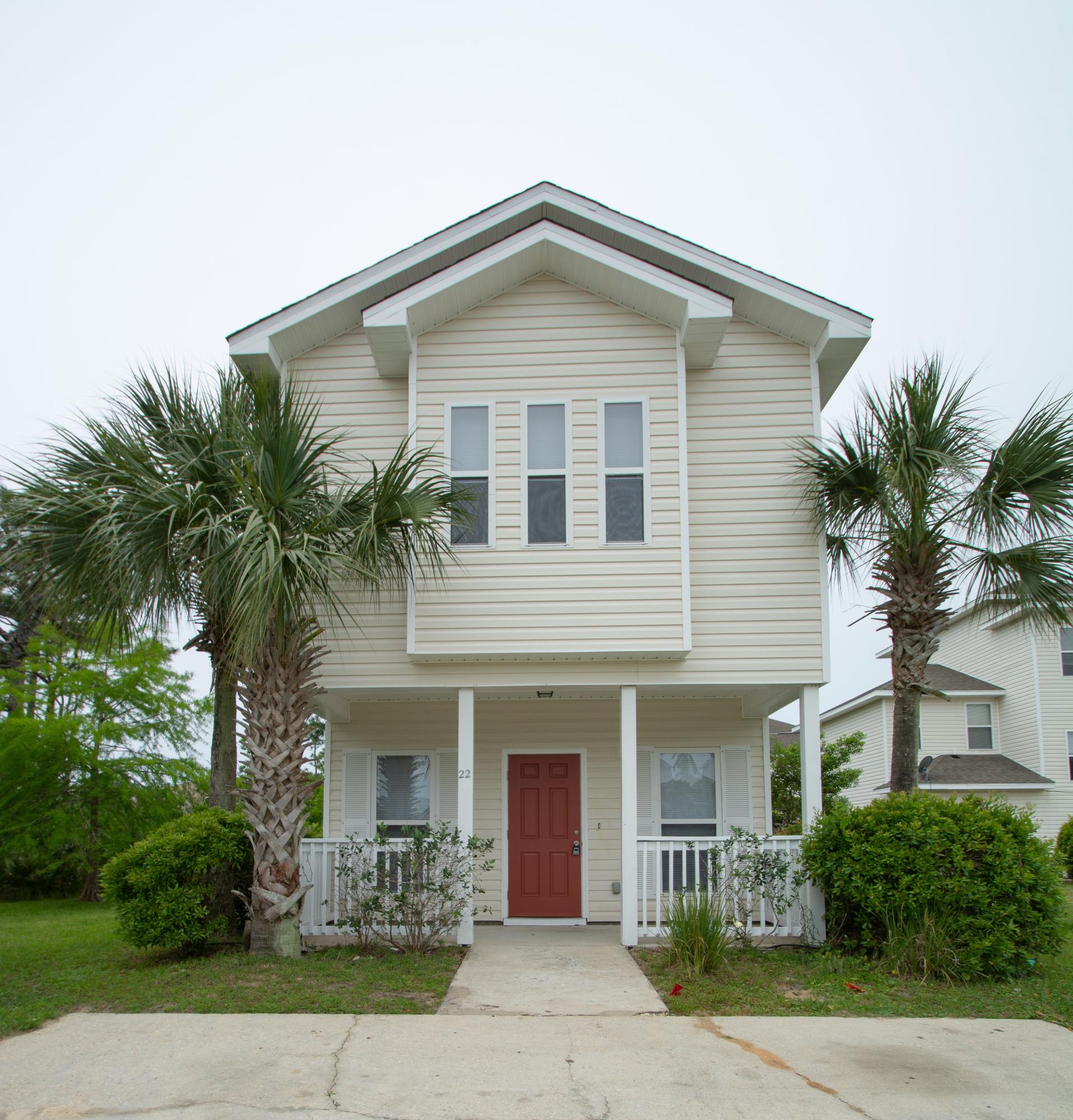 You have to see this charming Florida Cottage in Enchanted Estates ! This gated community even has a community pool and dog walk area along with playground. This home is a perfect starter home or even a great investment property. Low maintenance exterior and updated and freshly painted interior. Also, this 3 bedroom home is conveniently located in the Mack Bayou area and just minutes away from entertainment, shopping, restaurants, Sacred Heart Hospital and the beaches of South Walton.