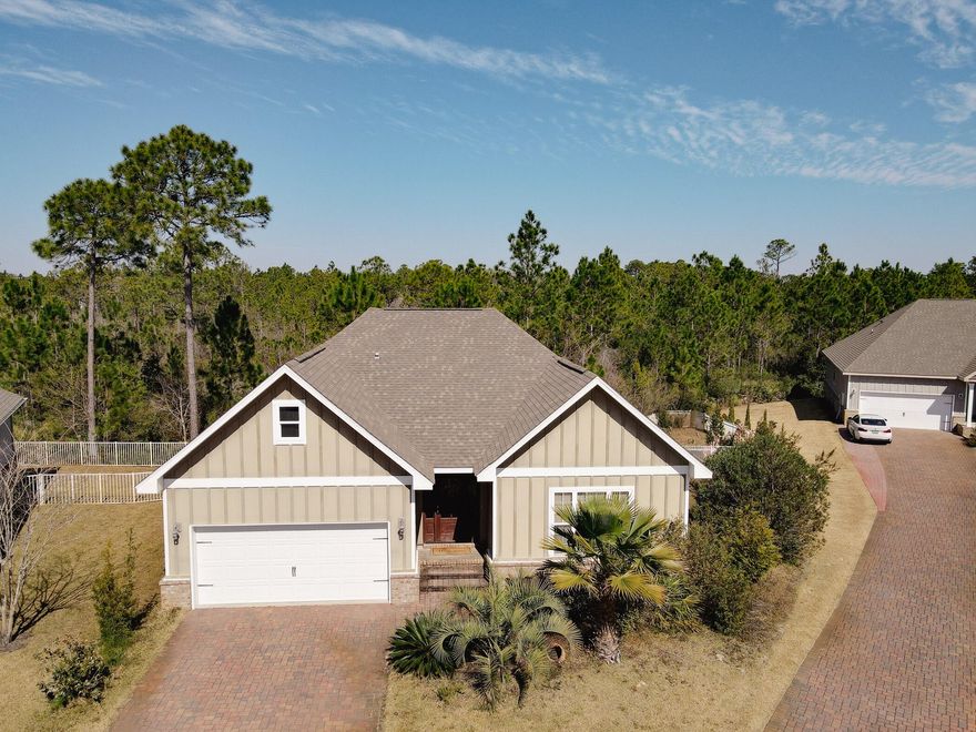 Perfect investment property, second home or primary residence in the beautiful, gated neighborhood, Cypress Breeze Plantation! Behind the gates of Cypress Breeze Plantation sits this perfectly situated , 3/2 home with a large yard and expansive views of the nature preserve behind it! Cypress Breeze Plantation is known for its magnificent 3-tiered lagoon- style pool with waterfalls, fountains and a spacious sundeck, along with the convenience of being only a short walk to the sugar white sand and crystal clear emerald waters. A walking path allows easy access to the beach and all the local favorites, including Shunk Gulley Oyster Bar and the colorful community, Gulf Place, where you can eat, shop & play.  Don't miss out on this incredible opportunity to own a piece of the 30A area!