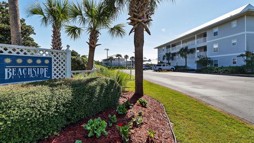 3 bedroom, 2 bath units do not hit the market often finished this tastefully. Fully furnished excluding artwork, this unit is rental ready but has only been used as a second home. Located South of 30A, between Seaside and Rosemary Beach, yet close to the beach and offering privacy in residential Seagrove. Beachside Villas offers 2 community pools, tennis, grilling areas and is a popular family vacation destination. Beach access is an easy stroll away. All information is deemed accurate but should be verified by the buyer.