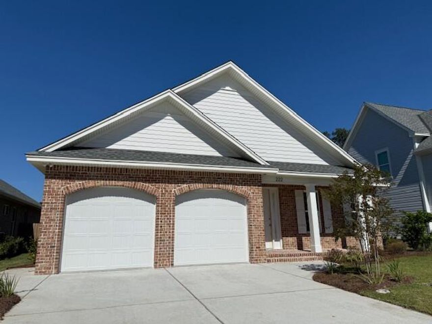 EAGLES LANDING New Construction HOME (Bomber/Buffalo model)!  Landing.  This home features 3 beds-2 full baths, split bedrooms, gorgeous interior to include: 8' doors, LVP & tile flooring, quartz counter tops, soft close cabinetry & drawers, Bosch stainless steel appliances (frig, microwave, dual fuel convection range & dishwasher), tankless gas hot water heater, tiled showers, impact windows & doors, smart panel for technology, finished garage, screened porch, patio & much more! Full landscaping & irrigation included.  Several models and lots to select from in the heart of Niceville. Visit the Model home for more information.  Completion end of Nov 2025. Buyer to verify all deemed important information.  Note some pictures are of similar same floor plan home.