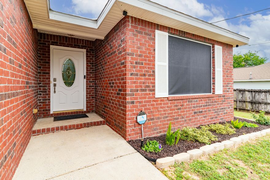 Up to $7500 seller contribution towards buyer side costs.  NO HOA! Great location. Fully Brick. Large Bedrooms. Easy access to the Gulf Shore. Many amenities easily accessible without getting on 98. Dining and entertainment options from Pensacola to Ft Walton Beach. For our military, Hurlburt 11 miles, Eglin 26 miles, and NAS in Pensacola 33 miles.  Freshly painted throughout with 2022 water heater, roof, and even upgraded blinds. Great storage and closet space. Granite counters in both baths! The master en-suite now includes a freshly tiled soaking tub with shower. Stainless appliances as well as updated cabinets and lights enhance the kitchen. New Paver patio and 8 foot privacy fence host your morning coffee or evening beverage. Come see your new forever or vacation home today!