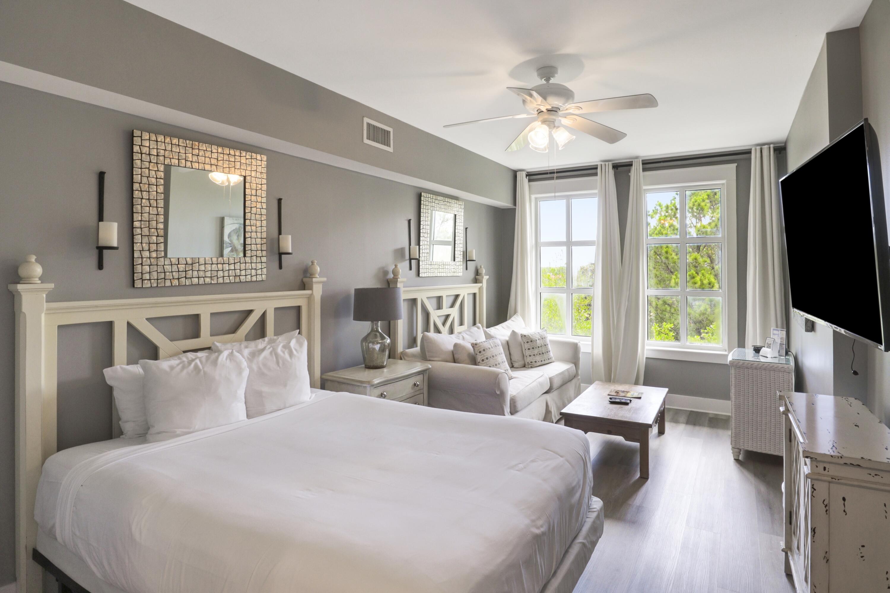 FULLY FURNISHED WITH ALL UTILITIES INCLUDED! 6-month lease from 9/15/25-3/15/26. This studio condo is located in the heart of the Village of Baytowne Wharf which means you'll have convenient access to several restaurants, retail shops, and fun entertainment options just outside your door! New updates abound in this studio including a new queen mattress, LVP flooring, fresh paint, bathroom vanity, and a new AC unit. The Pilot House amenities terrace offers a resort style pool, hot tub, fitness center, BBQ grills, and a beautiful green space.  Come relax and enjoy the resort lifestyle!