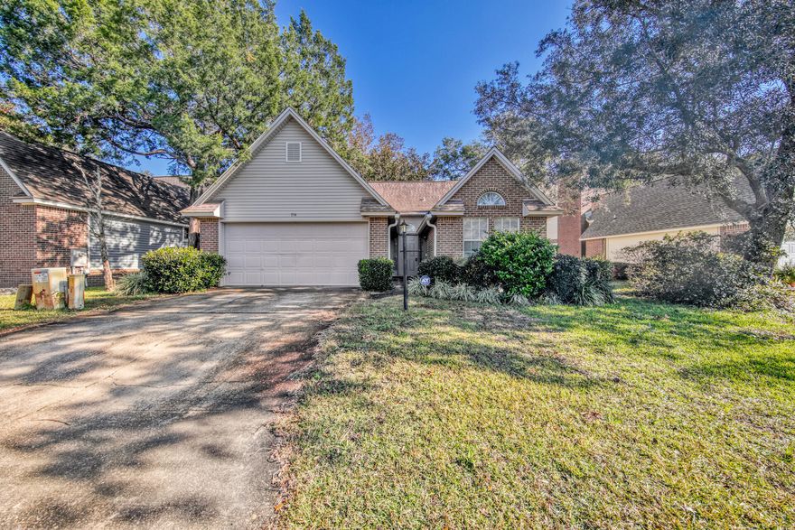 Outstanding updated home in the center of Bluewater Bay, just a short jaunt to the Golf Course, Club House, Tennis Courts and community pools. Sidewalks abound, golf carts welcome and ample community events to keep you busy! The entry way opens to a large living room, open dining area and kitchen. Off of the eat-in kitchen area is a wonderful screened-in porch which is excellent for enjoying a cup of tea/coffee. The kitchen has ample cabinet space and plenty of room for a breakfast table. The home has brand new luxory wood flooring, new carpet, new kitchen appliances, fresh neautral paint, HVAC is 2018, and a newer water heater which is 2019! This home features a split floor plan with two bedrooms towards the front of the home with a shared bathroom.