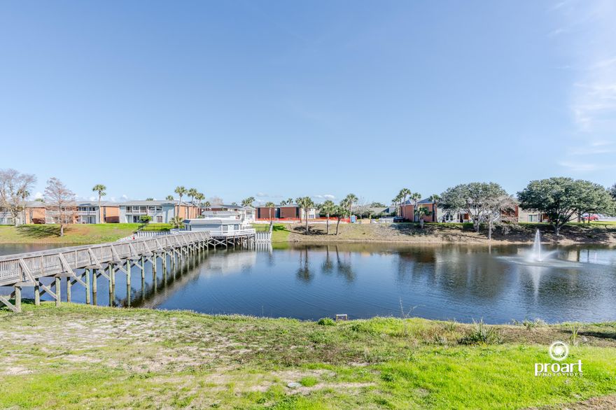 Affordable Destin Condo with Low HOA and Central Location. One of the few properties where All Rental types are Allowed and Pets. Primary Residence or Investment Property. Lake views right from your living room! Condo is situated on the ground floor for easy access. Granite Countertops, New HVAC and Water Heater, Tile Floors throughout, New Paint, Washer/Dryer Hook Ups in the unit.  Gulf Terrace Complex is a gated community, free parking, pets are allowed and resort like amenities, 3 new swimming pools, lake, tennis / pickle ball court, homeowners club house. Centrally located to all Destin's attractions, restaurants, shopping, entertainment, beach access 0.8 miles away. All measurements are approximate and to be verified by buyer. All information to be verified by buyer. This first-floor condominium presents a fantastic investment opportunity with NO RENTAL RESTRICTIONS, allowing for flexible income potential. It is part of the most affordable complex to own in Destin. All offers are welcome! No Flood Zone! Community Features: gated entrances from HWY 98 and Airport Rd, Access to 3 swimming pools, including one heated, Tennis/pickleball court and a clubhouse for owners. HOA Coverage: The monthly fee covers building insurance and exterior maintenance, water, internet, sewer, trash, landscaping, and maintenance of pools and gates, ensuring low maintenance for the homeowner. See More Section
Seller's Motivations and Additional Property Features:
The seller is motivated and willing to assist with closing costs, making this an even more attractive opportunity.
The complex offers convenient boat parking exclusively for owners at a minimal monthly fee, catering to those who love boating adventures. Additionally, the on-site laundry facility is undergoing a remodel to enhance its modern look and efficiency.
Located just 0.7 miles from public beach access, this property positions residents right across the street from the Gulf of America. This condominium is in close proximity to popular attractions such as the Morgan Sportsplex, The Track, Big Kahuna Waterpark, and the Sun Destin Hotel featuring the PhatFish Restaurant. These nearby destinations add significant appeal for both residents and potential renters. Within the complex, you'll find Quail Lake, a recently stocked catch-and-release natural aquifer, perfect for leisurely fishing and relaxation.