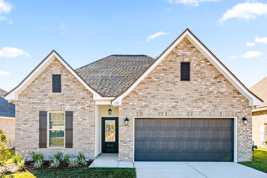 Awesome builder rate! Restrictions apply.The FALKNER III A in The Bluffs at Lafayette community offers a 4 bedroom, 3 full bathroom open design. Upgrades added (list attached).Special Features: double vanity, garden tub, separate shower, and walk-in closet in master bath, double vanity in 2nd bath, ensuite bath in bed 4, kitchen island, walk-in pantry, covered rear porch, recessed lighting, crown molding, ceiling fans in living and master, framed mirrors, smoke and carbon monoxide detectors, landscaping, architectural 30-year shingles, flood lights, and more!Energy Efficient Features: tankless gas water heater, kitchen appliance package with gas range, vinyl low E windows, and more! Energy Star Partner.