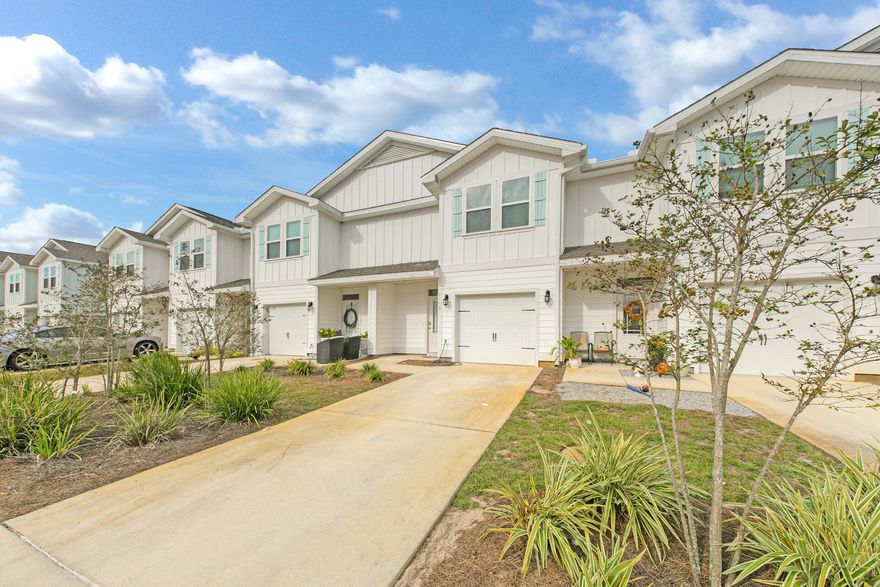 Don't miss out on a wonderful opportunity to own this gorgeous townhome with upgraded LVP flooring, granite countertops, white shaker cabinets, and stainless steel appliances! This beauty is located just minutes away from 30a and some of the country's best beaches, incredible shopping, and world class dining.Miller's Crossing is in a central location to both Destin, and Panama City Beach, allowing you to enjoy the best of both worlds! Within walking distance to Alaqua Unleashed Dog park, Padgett Park, nature trails and public library.