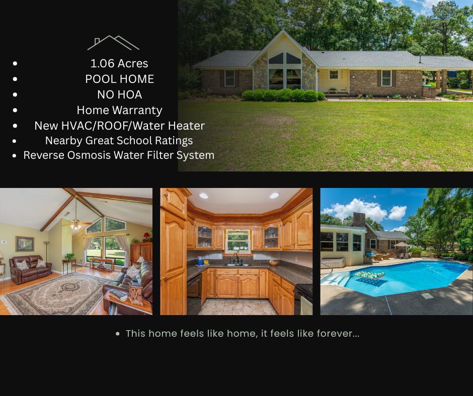 *New Roof *New Water Heater *New HVAC* *One Owner * Reasonable homeowners' insurance.This home has it all, style, charm, a salt-water POOL, work shed with electrical, an additional living space with a pool table that conveys & all on over an ACRE of sprinkler irrigated property!! The Bedrooms are huge with good closet space; this home also has tons of storage.It's been well maintained & encompasses cathedral ceilings with gorgeous wood beams, a wood burning fireplace & more. It's on a cul-de-sac of beautiful homes, surrounded by mature trees, it's a must see, schedule your walk through today! Sellers are offering a flooring allowance for the carpet in the guest bedrooms if that is a preference of the buyers and a home warranty! They've thought of everything. This lovely home is less than 5 miles from the high school/ middle school and elementary school. It's less than 4 miles away from tons of shopping. Perfect for those military moves as it's also less than 20 miles from Dukefield and less than 31 miles from Eglin AFB!! Perfect!!