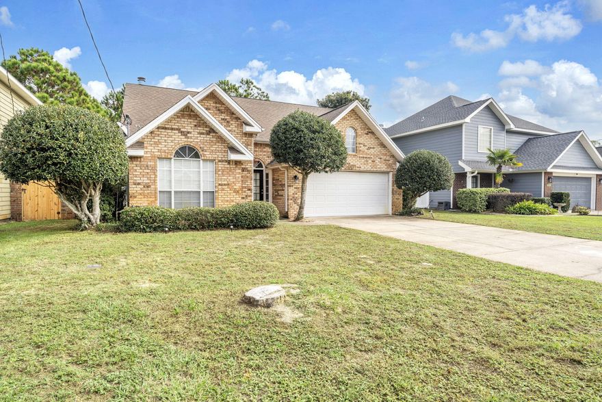 Adorable 3-bedroom, 2-bath home in Miramar Beach, FL less than 1/2 mile to the Bay and close to the beautiful beaches of the Emerald Coast. This charming open-concept home features raised ceilings that create a bright, spacious feel throughout. Enjoy upgraded granite countertops in the kitchen and bathrooms, along with easy-care tile flooring in every room.A large laundry area and an attached 2-car garage add extra convenience and storage space. Outside, the low-maintenance yard means more time to enjoy the Destin lifestyle -- and with NO HOA and short-term rentals allowed, this property offers excellent flexibility for homeowners and investors.Move-in ready and close to everything Destin has to offer!*Some photos have been virtually staged*