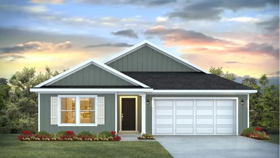 FABULOUS brand-new design, the ''Lakeside'' floorplan in the Royal Estates Community. Fast Growing Crestview area. This highly desirable new floorplan provides an awesome OPEN concept, no wasted space, 5 beds, 3 baths, nice covered back patio & 2 car garage. Well-designed kitchen with granite countertops, beautiful stainless appliances, smooth top range, quiet dishwasher, built in microwave & a spacious dining area. Striking (EVP) wood look flooring, plush carpet in the bedrooms. The Smart Home Connect System includes several convenient devices. Popular durable Hardieboard exterior adds charm to the classic craftsman exterior. Stylish curb appeal. Easy drive to the airport, military base, beaches at Ft. Walton, Destin & minutes to 'Blackstone Golf Course.