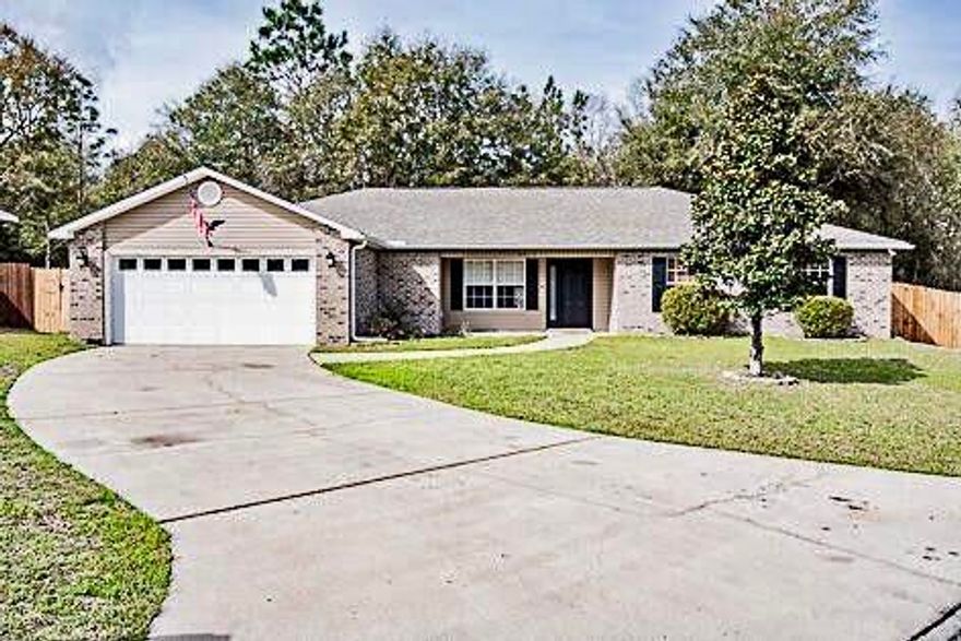 Hard to find, 5 bedroom home on cul-de-sac lot. This home features an open floor plan with beautiful porcelain tile, split bedroom floor plan and spacious bedrooms. Kitchen has matching black appliances, granite counter-tops, built-in microwave and opens to the living room. The master bathroom has double vanities, granite, separate shower and tub. There's beautiful crown molding, canned lighting and the garage is even heated and cooled, if you choose to use it. (not included in the square footage). The backyard is privacy fenced and has a separate fenced dog run.