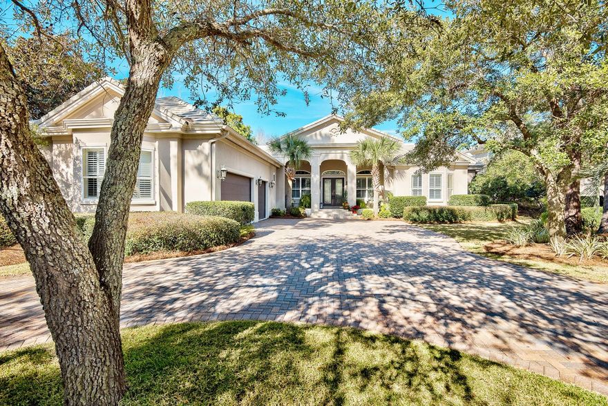 This beautiful, custom built home will make every day feel like a vacation! Situated on a large, serene lake, the gorgeous view overlooking hole #5 of the award-winning Burnt Pine Golf Club gives the entire house a peaceful, calm essence. The magnificent outdoor living area is a dream, featuring a large screened-in pool area complete with a pool-side bath, spa, and summer kitchen. A spacious and well-equipped great room allows for easy entertaining and comfortable living, and also provides a fantastic view of the private pool area and lake beyond. The gourmet kitchen comes equipped with top of the line appliances and a beautiful island which includes additional storage space. Guest bedrooms have their own en-suite bathrooms, providing the ultimate convenience and privacy. A cozy in-home