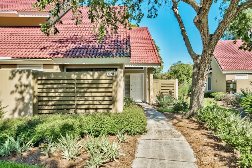 This townhouse is perfectly situated on the south side of Sandestin Golf and Beach Resort and right along the most pristine, sugar sand beaches and emerald blue waters. Enjoy the serene & peaceful setting of the lake yet still just a short walk, bike or golf cart ride away from the beach! You'll never have to leave the gates of Sandestin because everything you'll need is within them. This unit has never been rented and pride of ownership is apparent. The original owner has only lightly used as a vacation home and has maintained the property well. This floor plan is unique for the Beachwalk Villas, as it is an end unit with added privacy and the largest floor plan totaling 1,580 sq. ft. There is conveniently a bedroom located downstairs with a private patio along with a master up & loft.