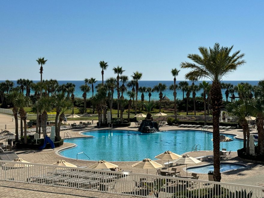 Approx. $300,000 IN UPGRADES.  Completely turn-key, rental ready.  Kitchen was gutted and new solid-wood cabinetry installed.  New applianaces, new QUARTZ countertops installed.  ALL THREE BATHROOMS GUTTED AND REMODELED.   New floors, new tubs, new showers, new cabinetry.  QUARTZ countertops installed.  New drapes, including black out drapes.  ALL NEW DESIGNER FURNITURE, high-end Lexington from Hank's Fine Furniture.  ($7k kitchen table set, $8k patio furniture).  All bedding including comforters and coverlets are custom made.   Includes a deeded garage parking space #26.