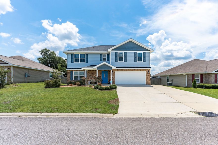 This beautiful 4-bedroom, 2.5-bath home offers 2,546 sqft of well-designed living space in a quiet and convenient South Crestview location. Near schools, shopping, and military bases, this home combines comfort, space, and accessibility.The interior offers a functional layout with multiple living areas and a spacious kitchen featuring granite countertops, stainless steel appliances, ample cabinetry, and a pantry--perfect for everyday use and entertaining.The large primary bedroom has a primary bathroom with a walk-in closet, double vanity, soaking tub, and separate shower. Three additional bedrooms and a full guest bath provide room for a growing household, guests, or a home office.Outside, the fully fenced backyard with an open patio is ideal for enjoying the outdoors.