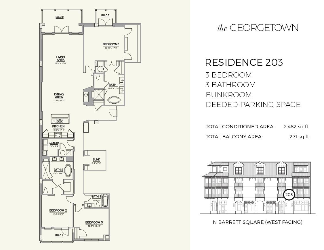 Rosemary Beach, The Georgetown - Residential