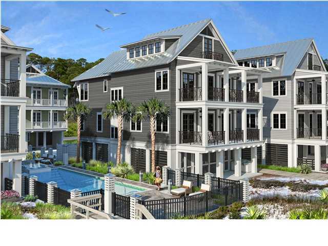 INCREDIBLE OPPORTUNITY!!! The Bluff at Inlet Beach.... NEW GULF FRONT COMMUNITY WITH GREAT GULF VIEWS . Nestled just steps from Rosemary Beach this 4 bedroom 4 bath home is part of eight new homes to be built in this beautiful beach front community. Reserve now and you can pick your own custom finishes. The home will be three stories with lower level being a screened in entertainment area with outdoor kitchen, wet bar, beach storage and restroom. The second and third floors will be living and enjoyment areas with an extraordinary bonus room. The community offers a gulf front pool and three beach walkovers and this home is located behind the communities gulf front pool for enhanced gulf views. Definitely worth looking at the value in this new development..