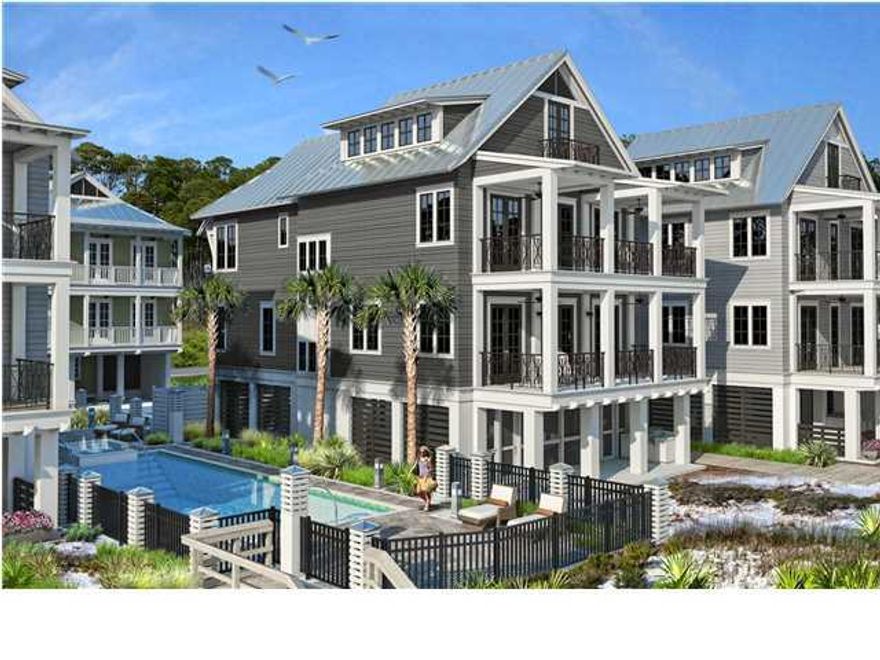INCREDIBLE OPPORTUNITY!!! The Bluff at Inlet Beach.... NEW GULF FRONT COMMUNITY WITH GREAT GULF VIEWS . Nestled just steps from Rosemary Beach this 4 bedroom 4 bath home is part of eight new homes to be built in this beautiful beach front community. Reserve now and you can pick your own custom finishes. The home will be three stories with lower level being a screened in entertainment area with outdoor kitchen, wet bar, beach storage and restroom. The second and third floors will be living and enjoyment areas with an extraordinary bonus room. The community offers a gulf front pool and three beach walkovers and this home is located behind the communities gulf front pool for enhanced gulf views. Definitely worth looking at the value in this new development..