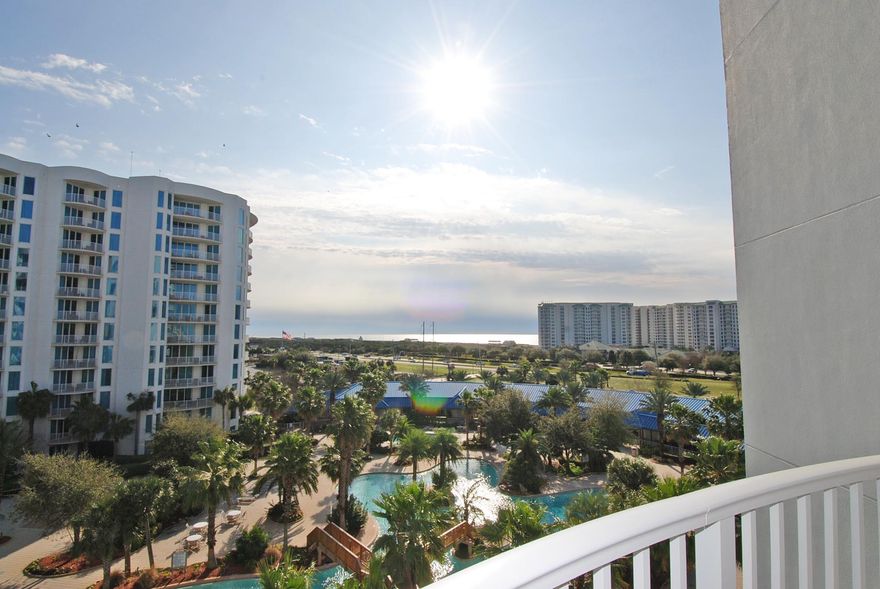 A SIMPLE STATEMENT OF STYLE! Gorgeous sixth floor, 2 bedroom, 2 bath Palms unit with sensational views! This exquisite unit features custom kitchen cabinets, upgraded granite counter-tops, all top of the line appliances. Outstanding rental potential! Amenities include an expansive lagoon pool, spas, a children's pool, restaurant and lounge with covered outdoor seating, conference and wedding facilities, a luxury spa, fitness/cardio center, lighted tennis courts, basketball court, jogging trail, playground, outdoor music and more!