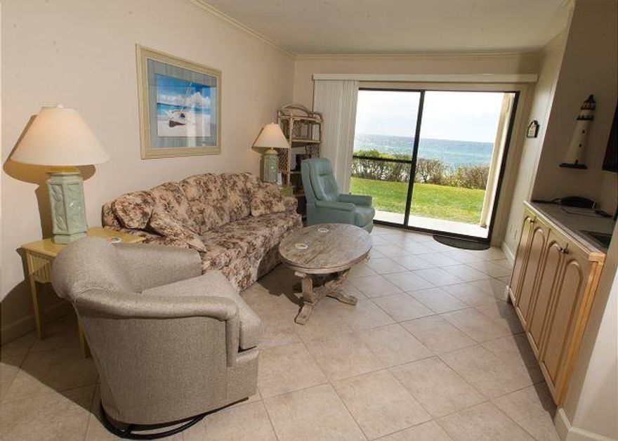 Location! Location! Location! Ground floor two bedroom/two bath west end Gulf front Unit. Beautiful sunsets. Located in the heart of Seagrove Beach and within walking or biking distance to shopping and restaurants in both Seagrove and Seaside. Unit is sold furnished. Age, room dimensions and square footage is approximate and should be verified by buyer.